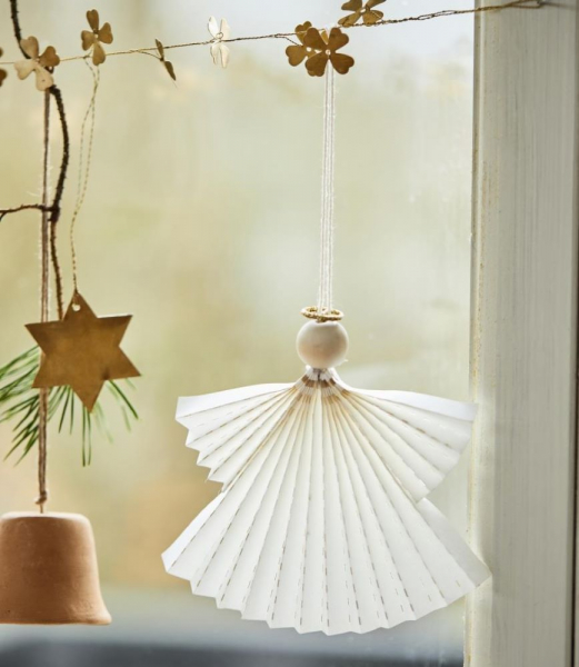 Weihnachtsschmuck zum Hängen Engel mit Glorie von IB Laursen